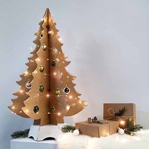 Sapin en carton eco responsable naturel