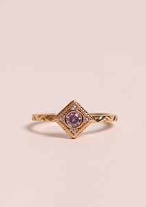 Bague dania rose