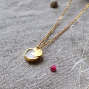 Collier pendentif - oxalis - or