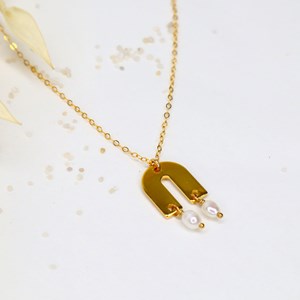Collier pendentif - atlas - or