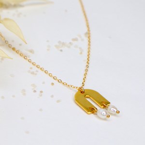 Collier pendentif - atlas - or