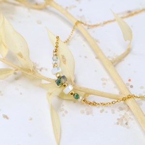 Collier pierres - diane - or