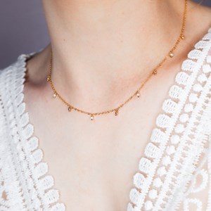 Collier pampilles - salicina - or