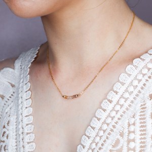 Collier pierres - caelum - or