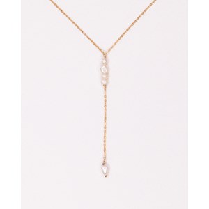 Collier pendant - usnea - or