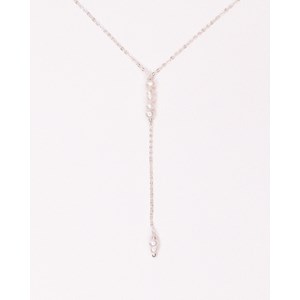 Collier pendant - usnea - argent