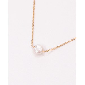 Collier - salina blanc - or