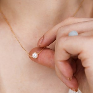 Collier - salina blanc - or