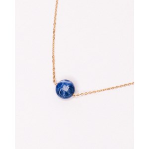 Collier - salina bleu - or