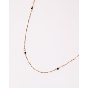Collier - alga bleu - or