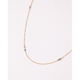 Collier - alga vert - or