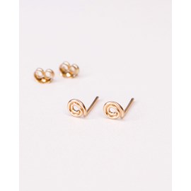 Boucles puces - olive - or