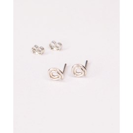 Boucles puces - olive - argent