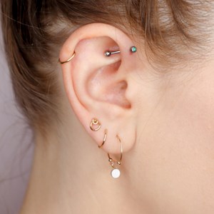 Boucles puces - dryade - or