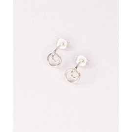 Boucles puces - dryade - argent