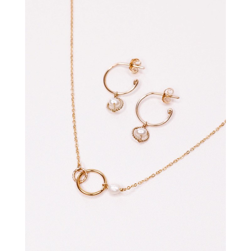 Axelle Joly - Coffret cadeau - collier et créoles