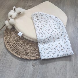 Topponcino en coton bio et housse fleurs