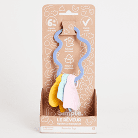 Hochet bleu - made in france