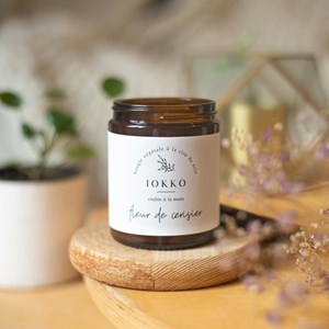 Bougie - fleur de cerisier - taille m