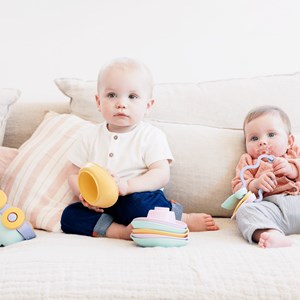 Coffret d'eveil - hochet orange