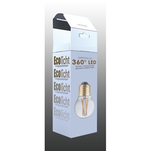 Pack 3 ampoules e27 led filaments droits