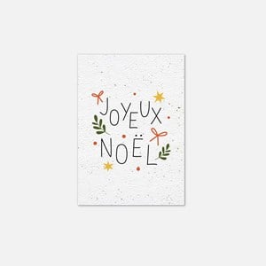 Carte à planter - joyeux noël x mahault