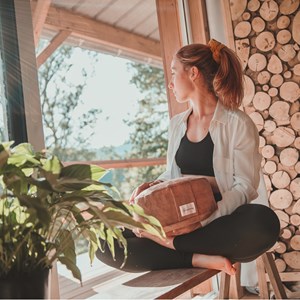 Coussin de méditation bas - zafu velours