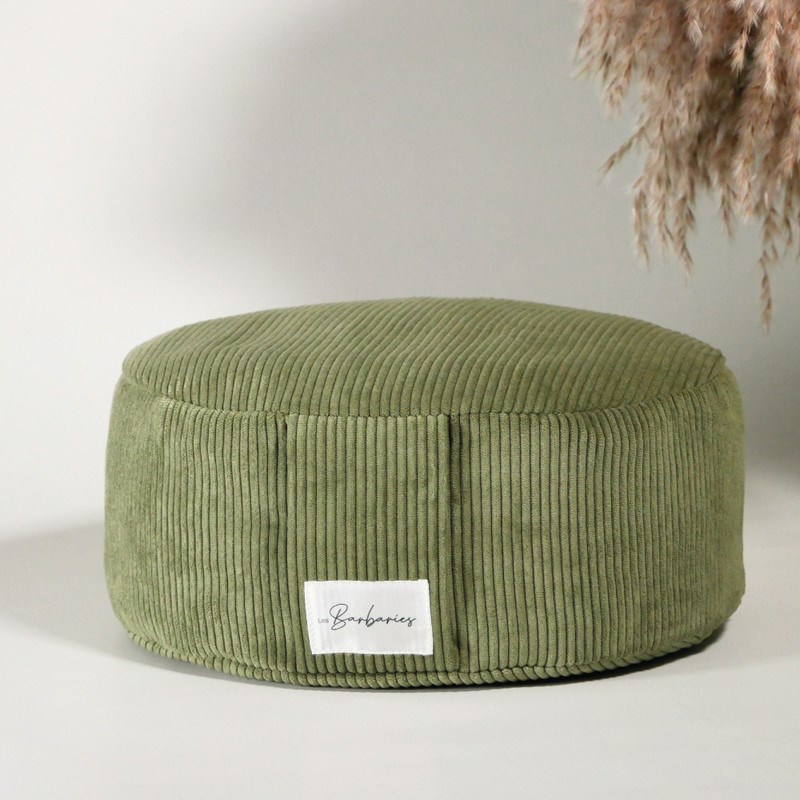 Coussin de méditation bas - zafu velours