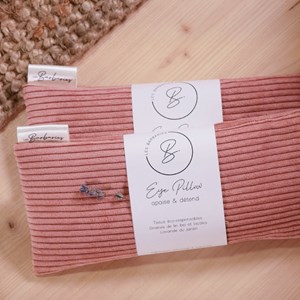 Coussin yeux lin lavande - velours