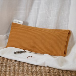 Coussin yeux lin lavande - velours