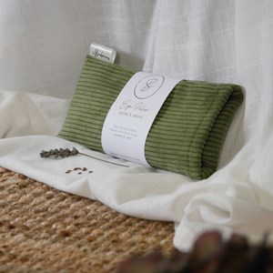 Coussin yeux lin lavande - velours