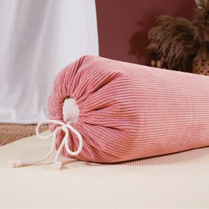 Coussin de yoga - bolster velours côtelé
