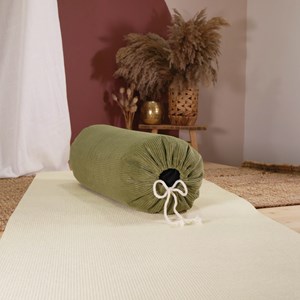 Coussin de yoga - bolster velours côtelé