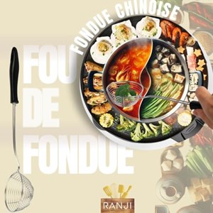 Lot de 6 passoires en acier inoxydable - épuisettes pour fondue