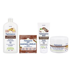 Routine capillaire karité bio natessance