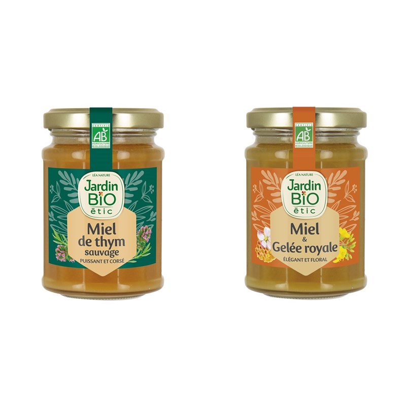 Jardin Bio' - Duo de miels bio jardin bio étic