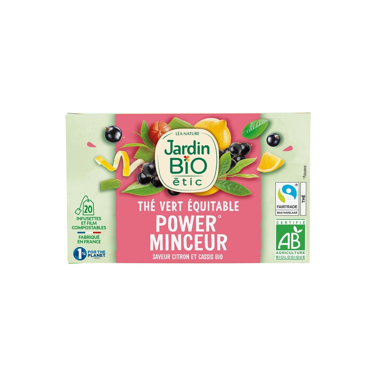 Vente Thé vert Equitable Matcha Citron - bio - Jardin BiO étic - Léa Nature  Boutique bio