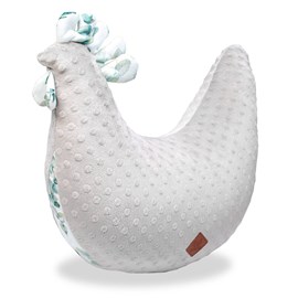 Coussin d'allaitement poule eucalyptus
