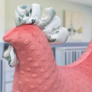 Coussin d'allaitement poule eucalyptus