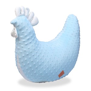 Coussin de maternité poule, stella bleu