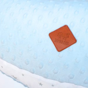 Coussin de maternité poule stella bleu