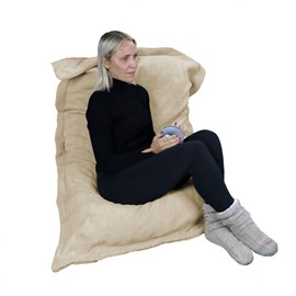Pouf d'intérieur 90 x 140 cm beige