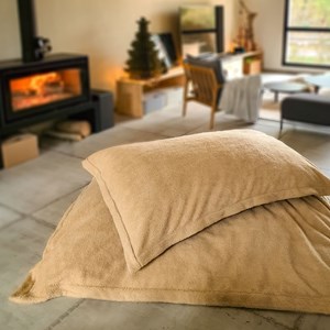 Pouf d'intérieur 90 x 140 cm beige
