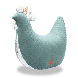 Coussin d'allaitement poule safari vert