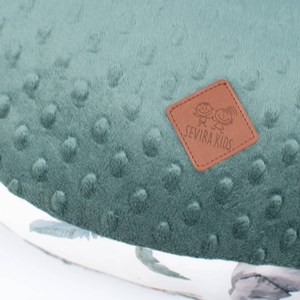 Coussin d'allaitement poule safari vert