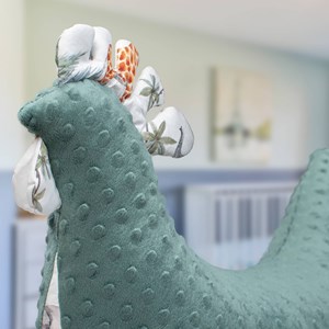 Coussin d'allaitement poule safari vert