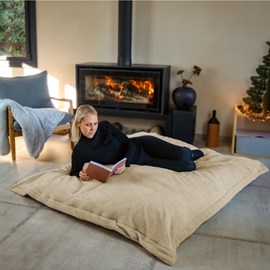 Pouf d'intérieur xxl - beige
