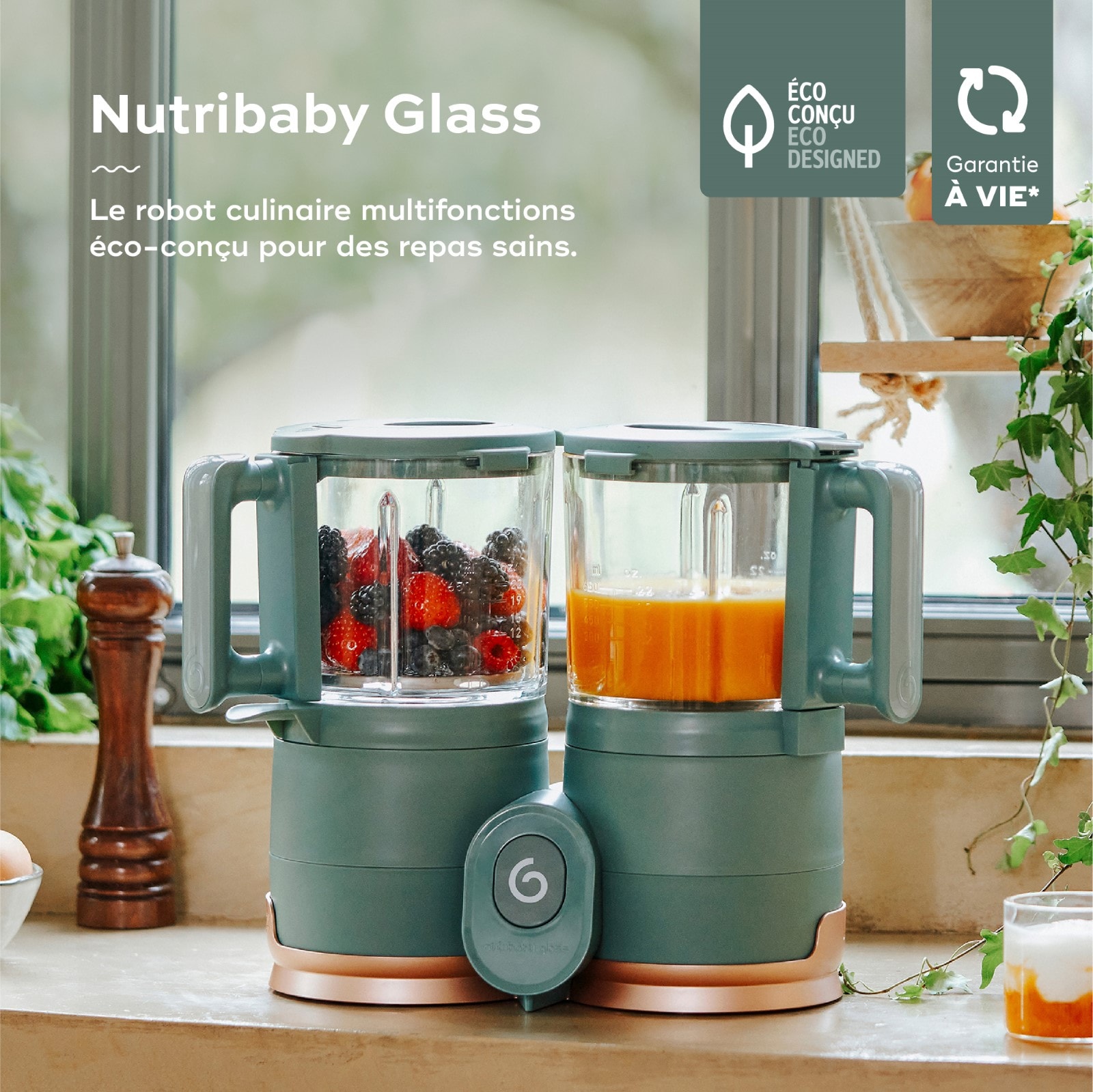 Robot bebe multifonction nutribaby glass