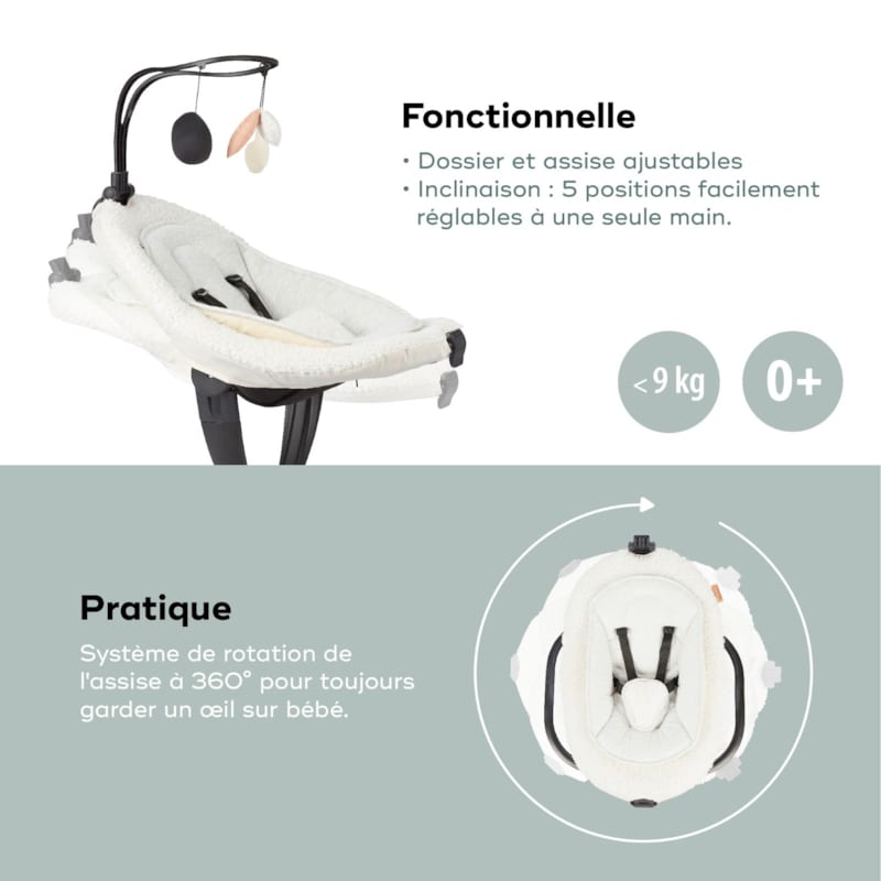 Balancelle swoon evolution curl white (Babymoov) - Image 3