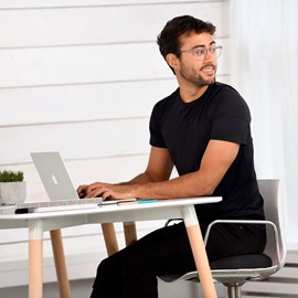 Coussin sitfit rond 36 cm  - noir